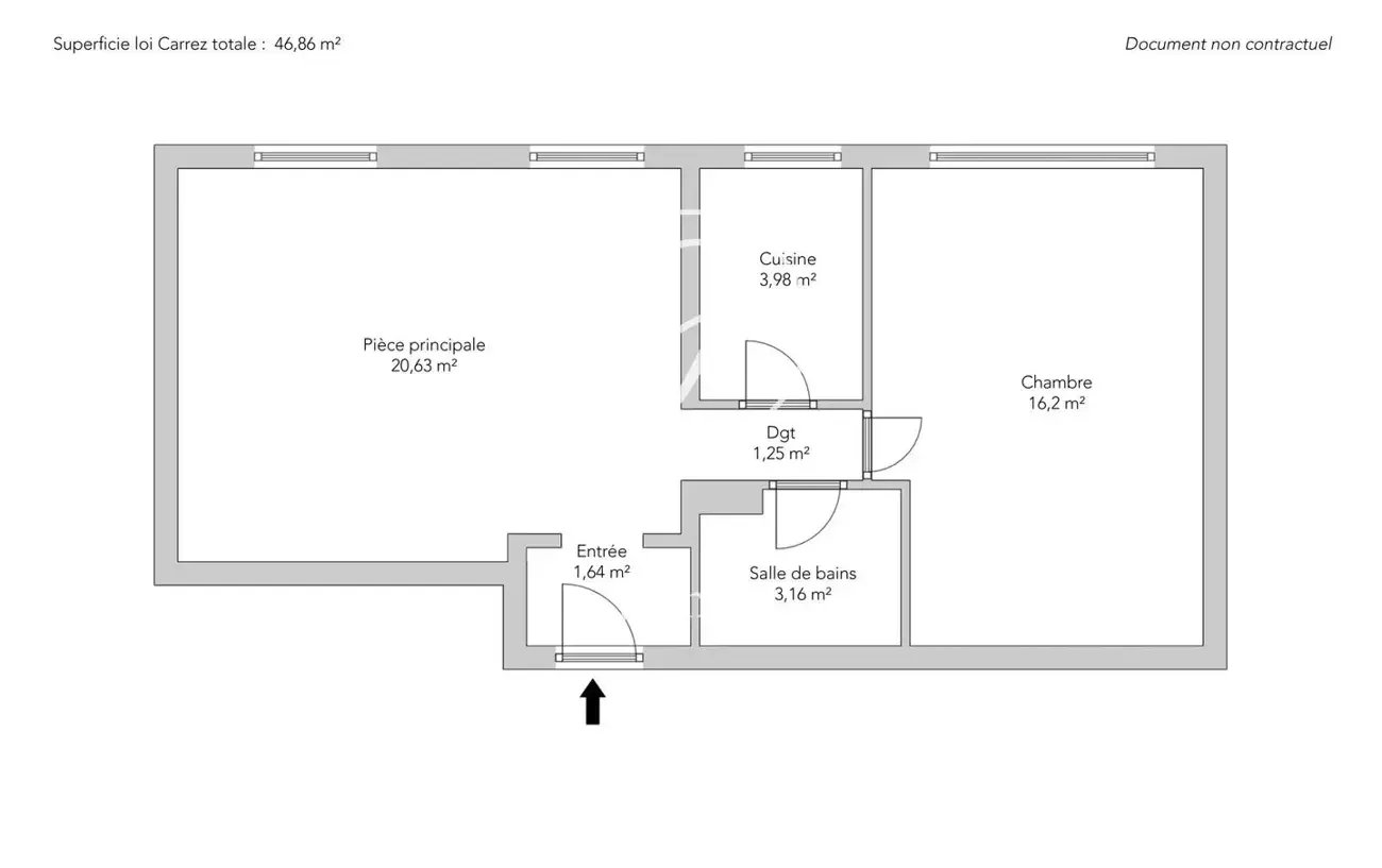 Appartement 2 pièces 46 m² · à Passy · 46,5 m² · 550 000 €